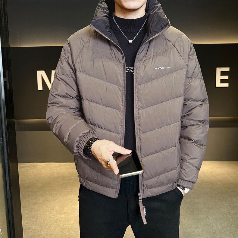 新标轻奢立领男排骨羽绒服现货高品质情侣外套数据款Y8605-P160,男装羽绒服,电商A237