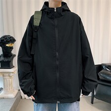 ！春秋新款港风休闲连帽夹克男宽松外套男装DJK200-P40,男装夹克,电商B371