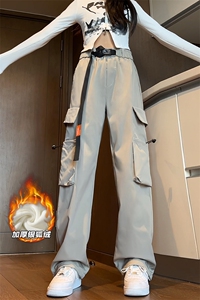 特P45无差价2025春季美式潮流休闲冲锋裤男女同款大码K1229J加绒图片