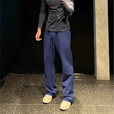 美式高街潮牌男女运动休闲裤直筒宽松慵懒显瘦印花休闲卫裤子，男装休闲裤，电商A486