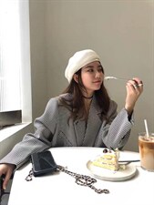 千鸟格西装，女装西装，XTZ style