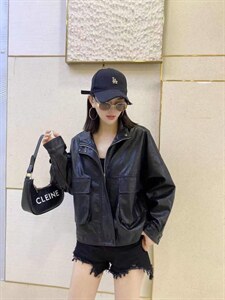 春装新款休闲款皮衣，女装皮衣，跳跳虫