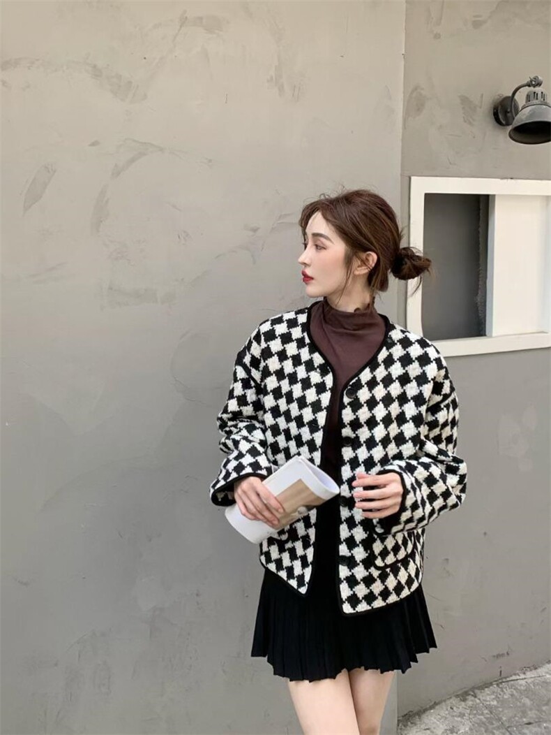 【现货】秋冬新款格子外套，其它，芷炫