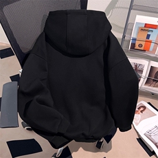 抖音得物二开秋冬美式高街重磅结构高领拉链连帽卫衣外套W93，男装卫衣，电商A486