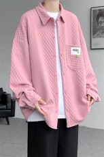 衬衫男秋季新款港风宽松大码提花长袖衬衣CS027-P45，男装衬衫，星座214-3