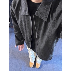 cleanfit尼龙褶皱外套男春秋美式复古飞行员行政夹克LJK6022-P58，男装夹克，星座1008