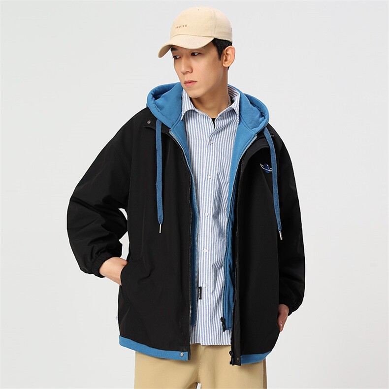 秋冬款棒球服外套男潮牌无影墙假两件情侣学生夹克22111-P73控118,男装夹克,星座717