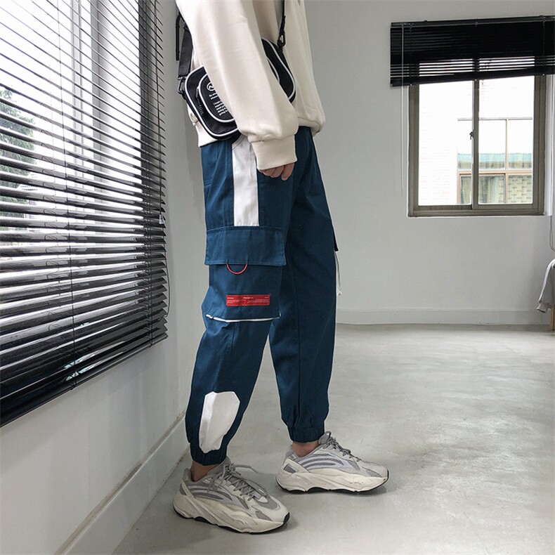 港风男裤九分裤休闲裤哈伦长裤工装裤子D309-2KZ01,男装休闲裤,电商D321A