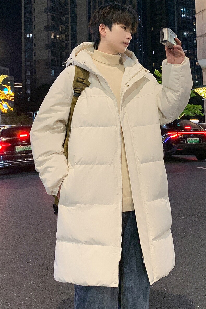 中性风长款棉衣男二开宽松连帽加厚棉袄DSA157B-M77777-特P100,男装棉衣,电商A157B