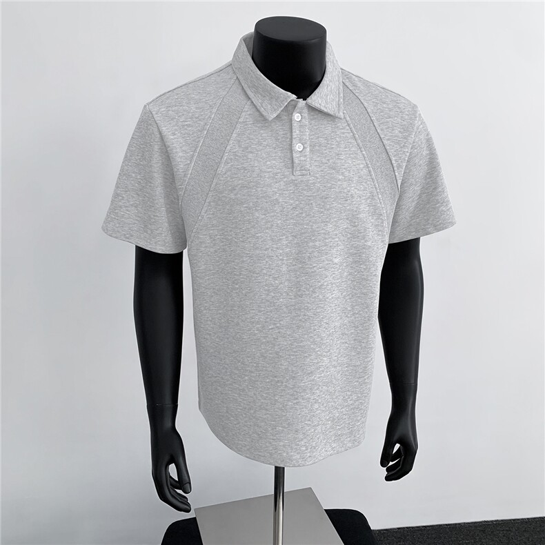 美式液态太空棉polo衫短袖男夏季复古潮牌休闲t恤P2568P23,男装Polo衫,电商A030