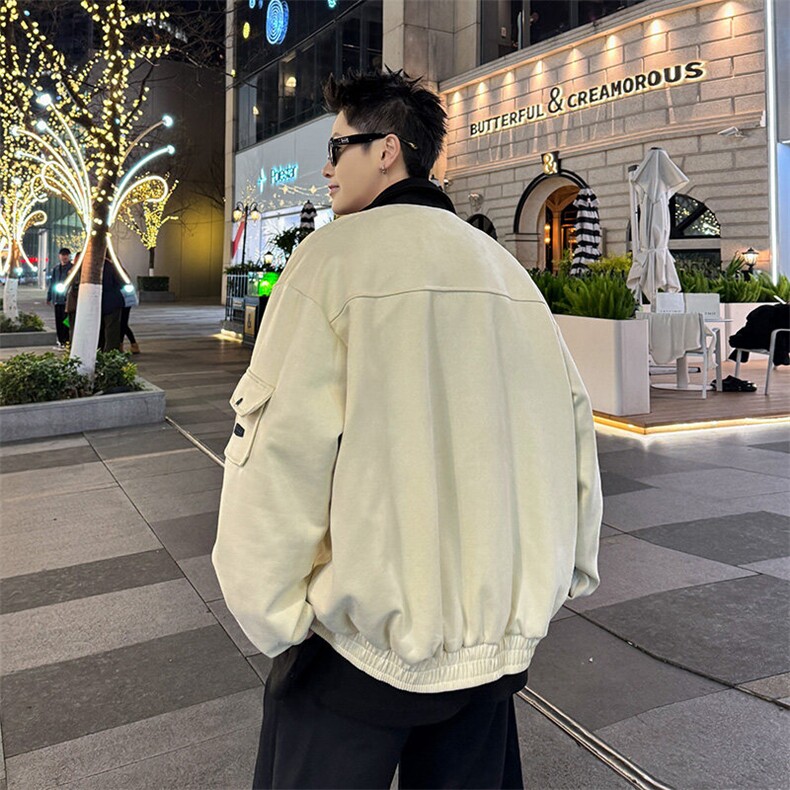 春季高级感外套夹克美式新款宽松休闲工装外套,男装夹克,星座410-7