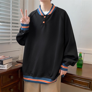 春装新品休闲卫衣圆领长袖套头简约卫衣男女同款WY002-P65 控价88图片