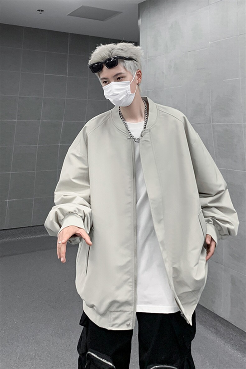 港风大码美式潮牌男女情侣款立领夹克外套XZ213-JKMM03-P75控98,男装夹克,星座213