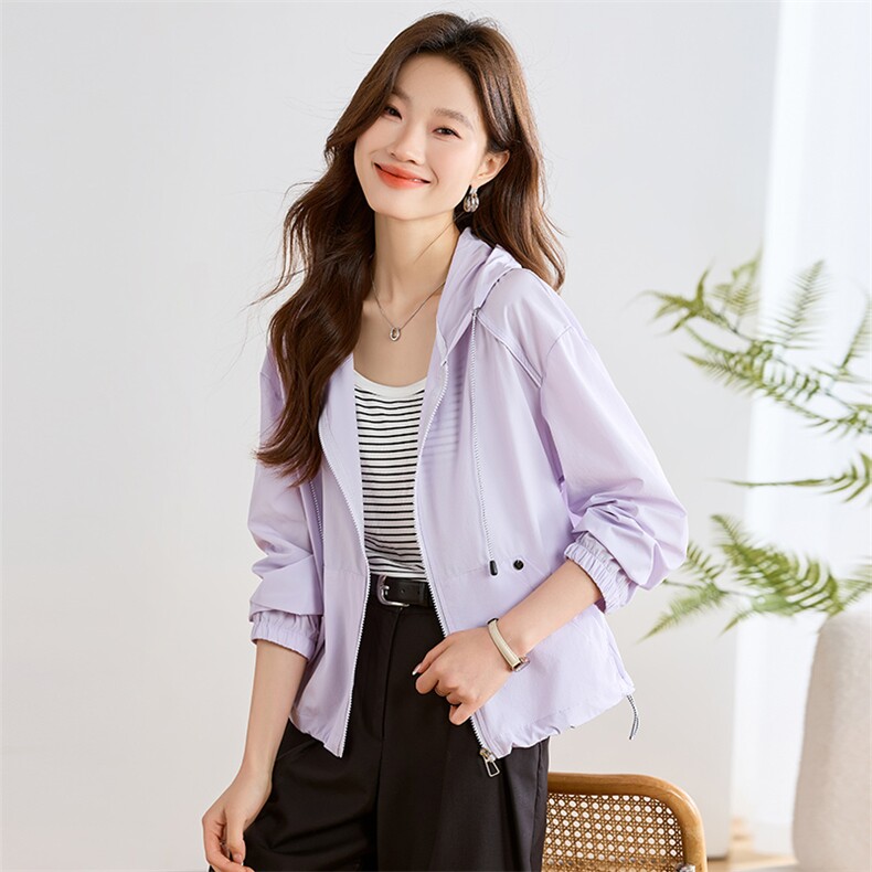 现货！！！时尚防晒衣女2025夏季新款透气轻薄外套，女装防晒衣，以桐