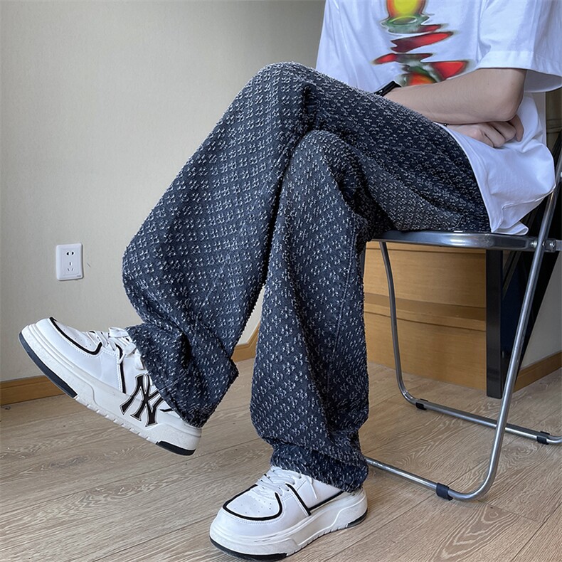 美式高街牛仔裤男女韩版潮流帅气百搭2024秋季ins长裤RK2123X-P43,男装牛仔裤,星座412-3