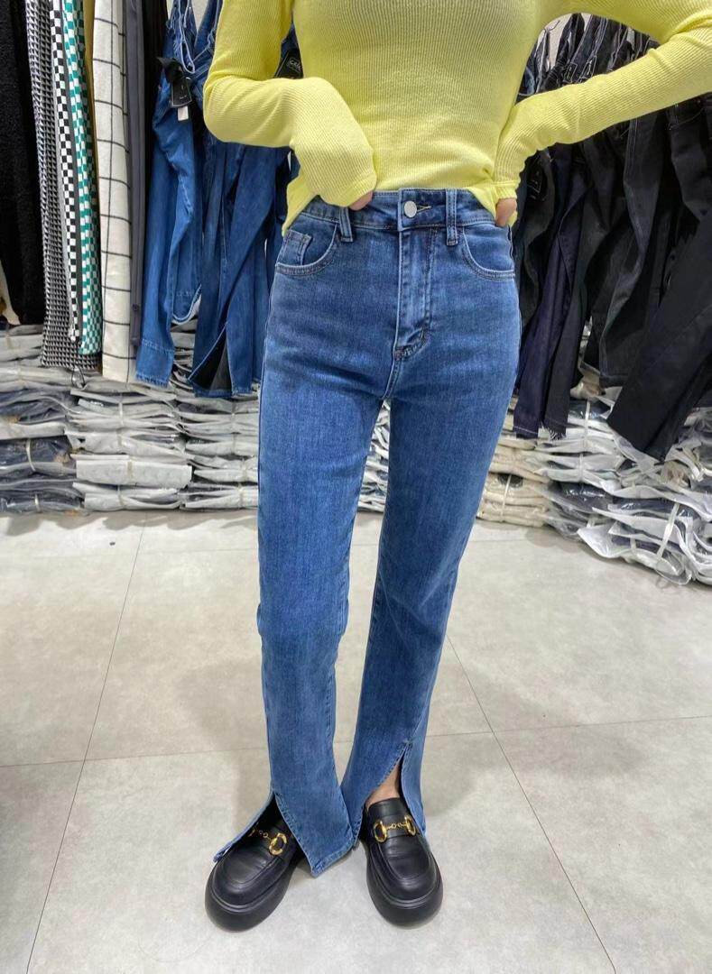微喇牛仔裤，女装牛仔裤，cela(2F)