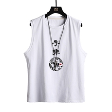BX25070-P20港风运动汗背心男大码汗衫男无袖T恤男网格挂拍，男装T恤，电商A040A