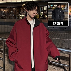 特批P55无差价春新满天星两面穿翻领夹克外套男防泼水冲锋衣J2663，男装夹克，电商A001-1