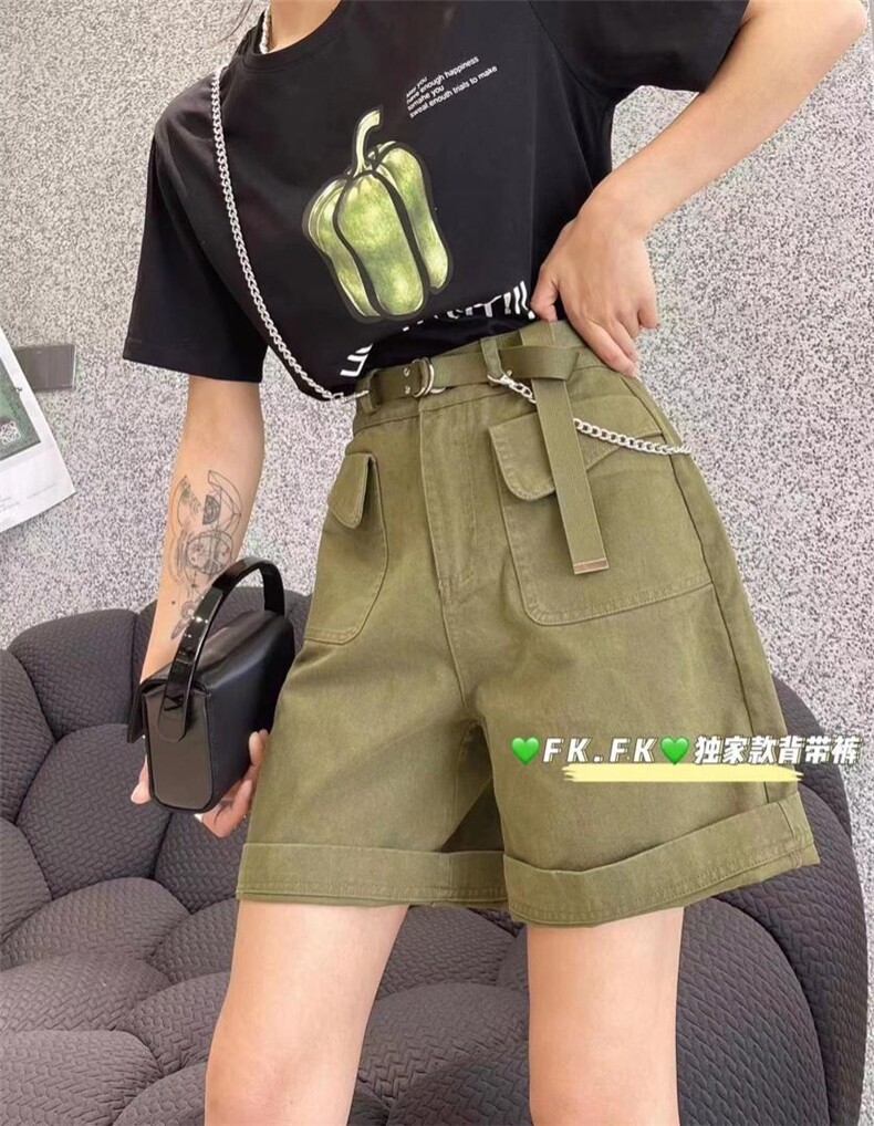 水洗牛仔短裤，其它，梵蔻