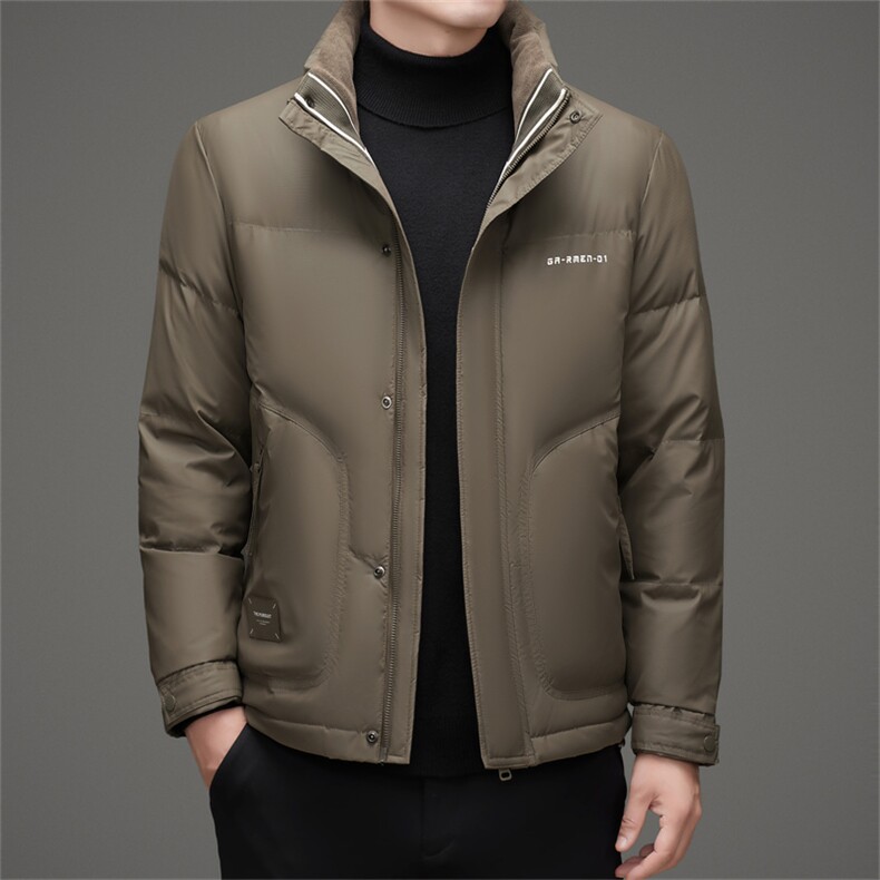 男羽绒服冬季新款立领休闲保暖短款加厚羽绒韩版潮服外套男装,男装羽绒服,钱塘6003（原4033）