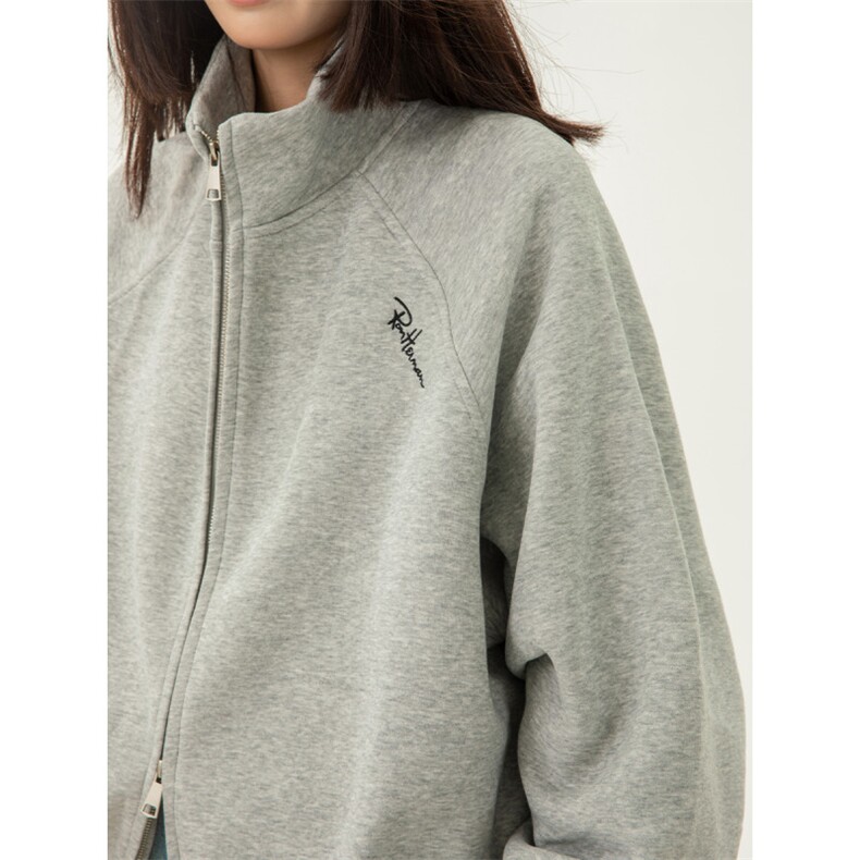 1506-1/WYW401/P49美式重磅开衫卫衣男女休闲立领外套冬季新款，女装短外套，星座1506-1