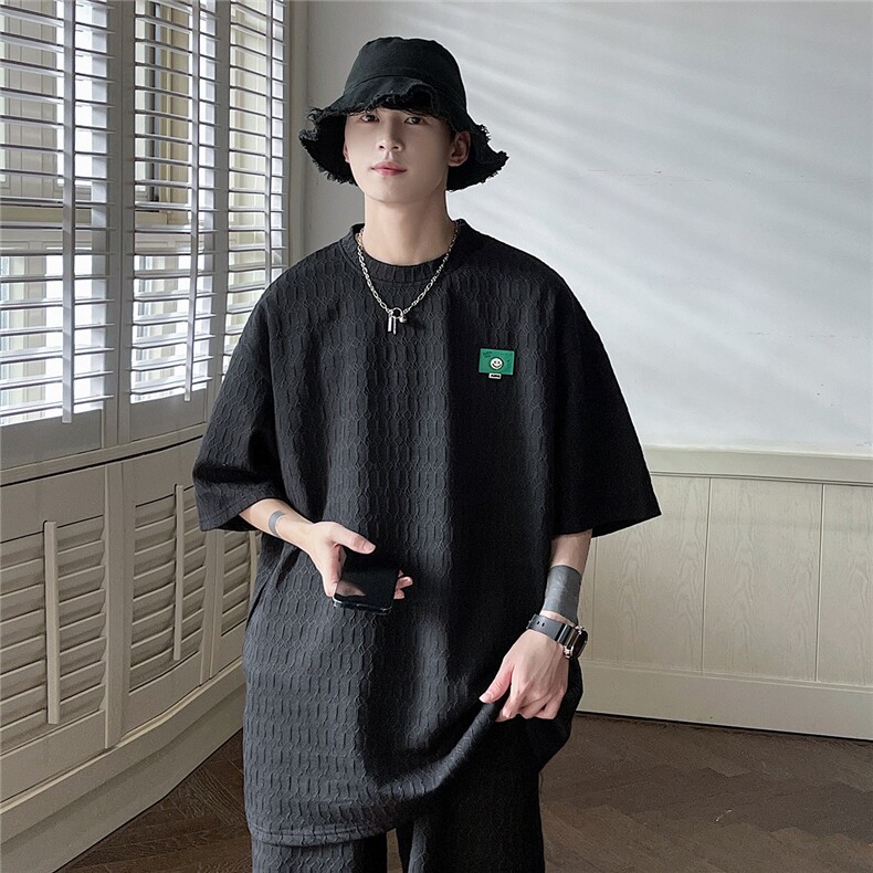 平铺短袖T袖男DT8788P35短裤男DK8789P40大码休闲套装TZ8790P75控,男装休闲套装,星座227-7