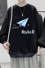 S6270-P28秋季圆领卫衣男大码韩版宽松长袖外套，男装卫衣，电商A040