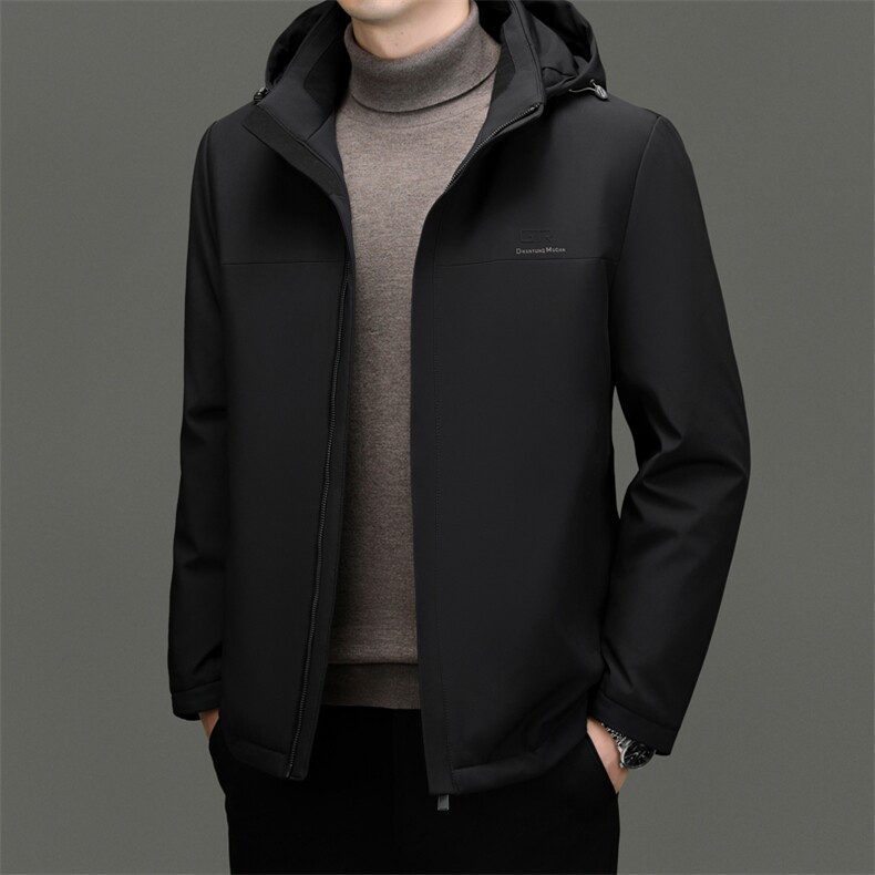 秋冬新款2023年男士休闲羽绒服加厚保暖夹克外套图片