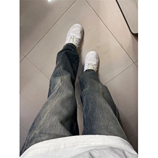 美式高街牛仔裤男巴黎弯刀牛仔裤N9115/P45，男装牛仔裤，电商D202-1