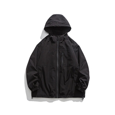 新款港风三合一多口袋宽松时尚港风连帽棉袄外套MY9306P-130，男装棉衣，电商A128