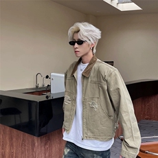 美式韩版工装夹克上衣男潮流外套JK7013-P77，男装夹克，星座208-5