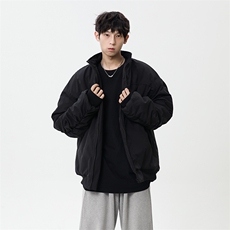 港风宽松立领棉服XZ213-MF1234特P55，男装棉衣，星座213