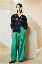 【热发】春季新品提花泡泡v领小衫，其它，Designer concept