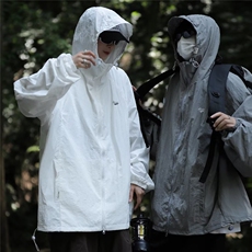 防晒衣男式夏户外山系薄款潮牌冲锋衣情侣外套W9252P38，男装夹克，星座1116-2
