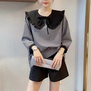 夏装减龄薄料拼接小衫,其它,雪儿伊秀