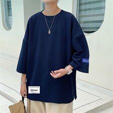 Q11062-P30春夏季七分袖t恤男大码五分袖男短袖中袖，男装T恤，电商A040