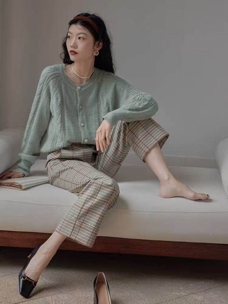 2025年秋季女士麻花长袖开衫图片