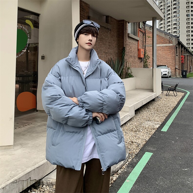 XZ213-MY20-P70控88港风大码冬季男款加厚保暖立领棉服面包服ins,男装棉衣,星座213