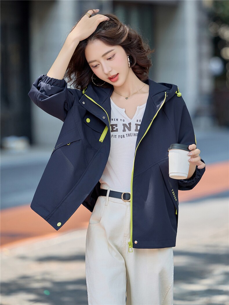 现货2025年秋季新款时尚百搭外套年轻韩版个性短外套,女装短外套,悦祺
