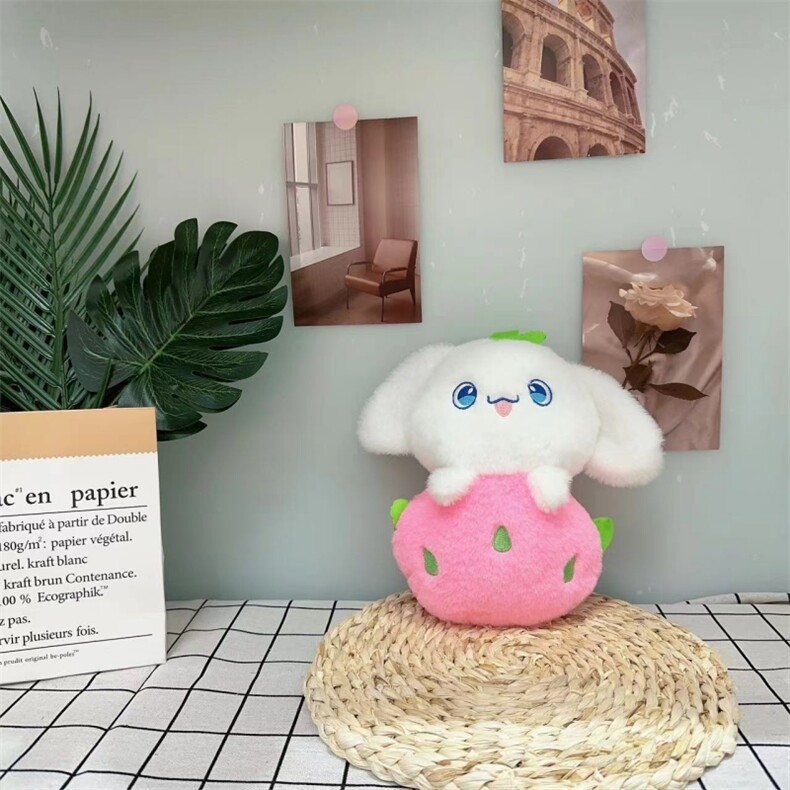 7寸草莓玉狗狗，威威毛绒玩具
