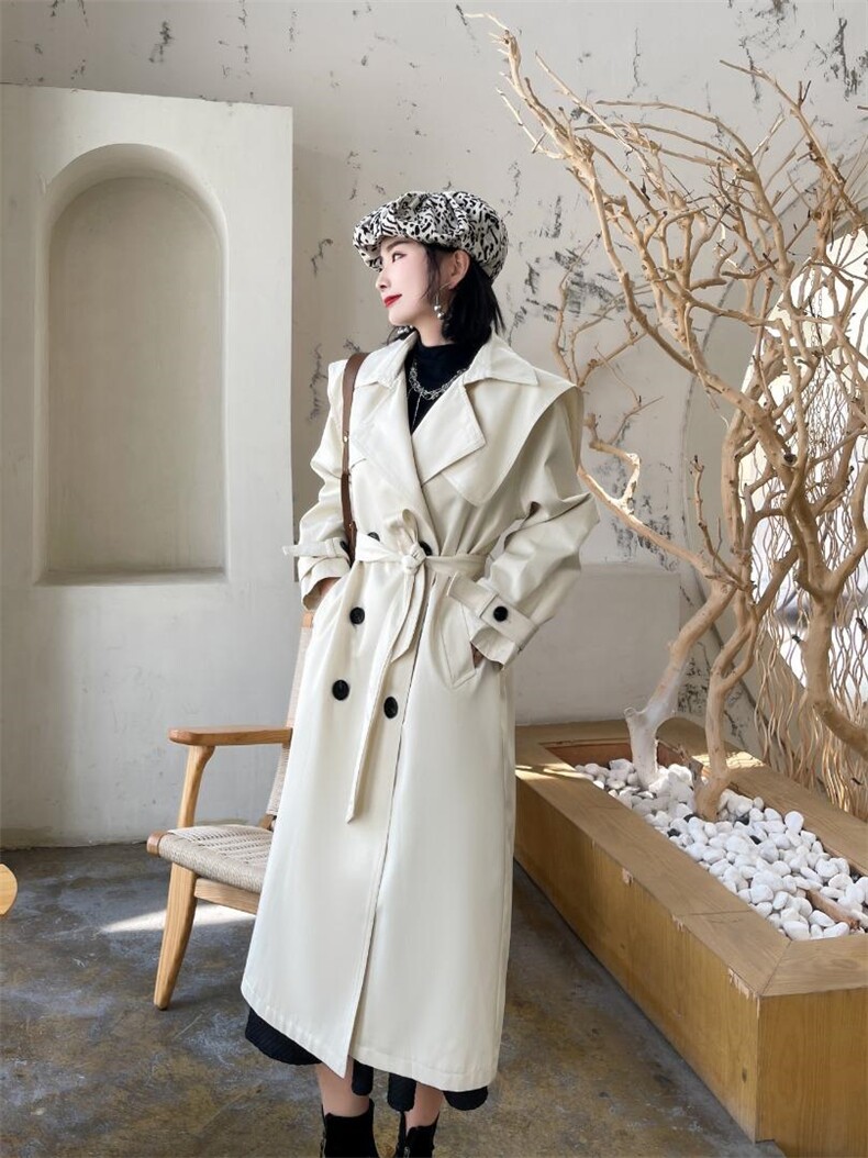 大翻领长款风衣，女装风衣，Balance Studio