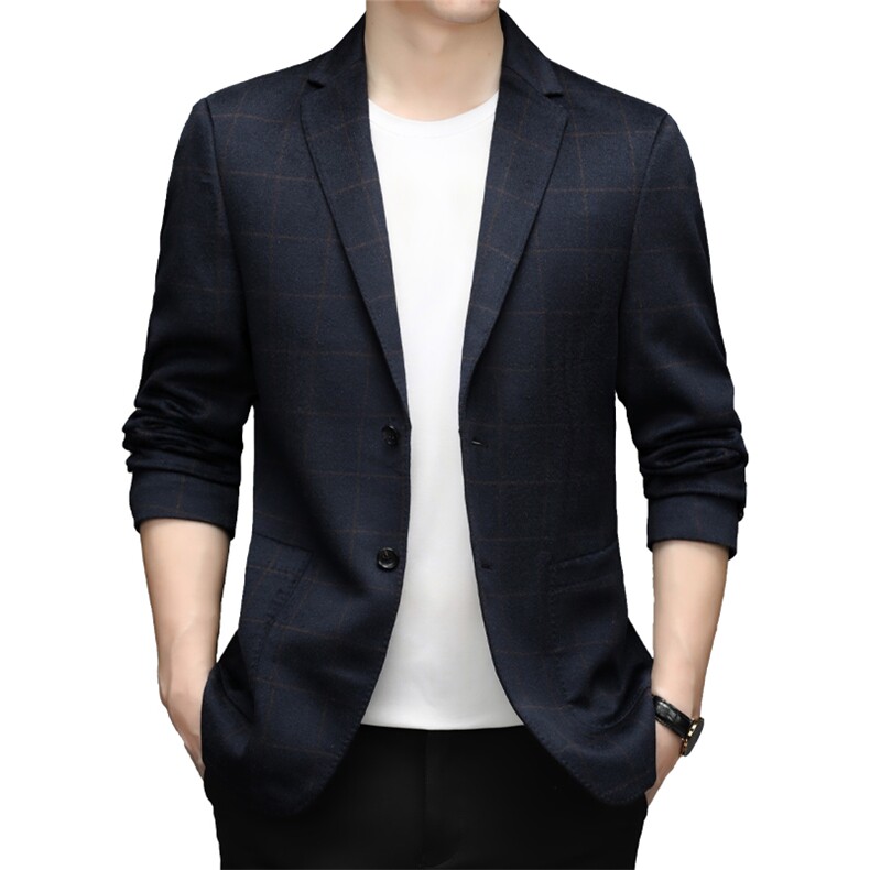 羊绒外套男士冬季商务休闲单西服宽松商务休闲西装YL6521-P420,男装西服,电商B212（原钱塘6029）