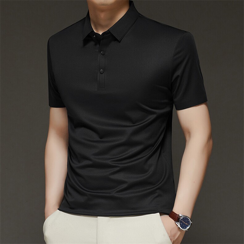 R-LS3552A夏季男士新款短袖T恤青年修身体恤休闲POLO衫图片