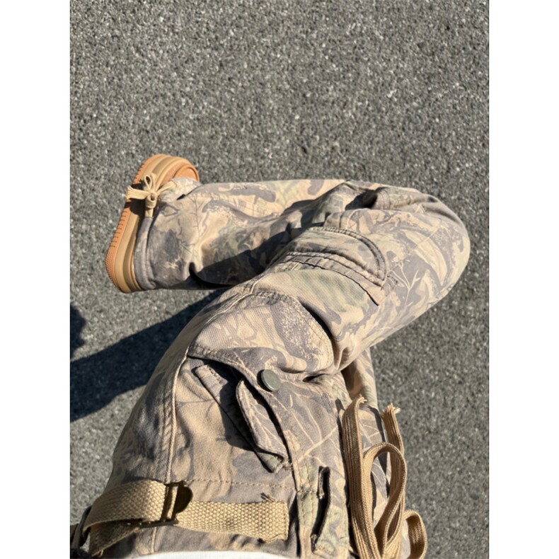 【有货】美式复古迷彩工装裤男女降落伞兵裤子高街MCK01LL-特P55图片