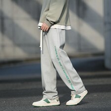 22/秋冬新款港风运动裤潮牌休闲裤潮流男裤直筒裤子男士K3319，男装休闲裤，星座815-2