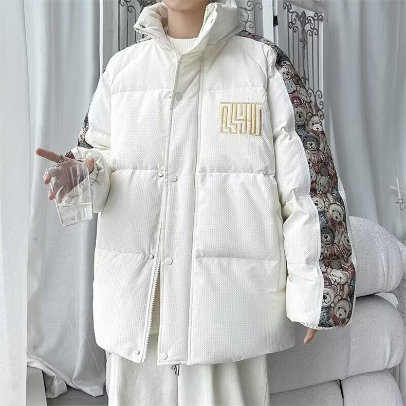 秋冬新款风刺绣棉服青少年冬季棉服袄外穿保暖外套MY0069/P108,男装棉衣,星座506