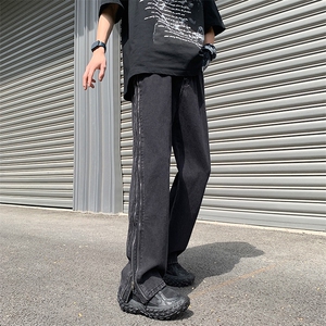 牛仔高街拉链牛仔裤水洗牛仔开叉裤313A-1-NZ035-P65 控78图片