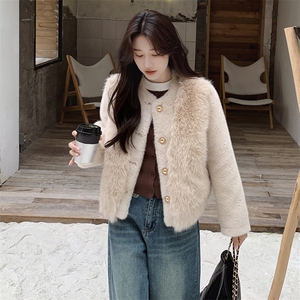 现货 2025新款仿皮草外套气质毛绒女外套2C212-G12-P175-K258图片