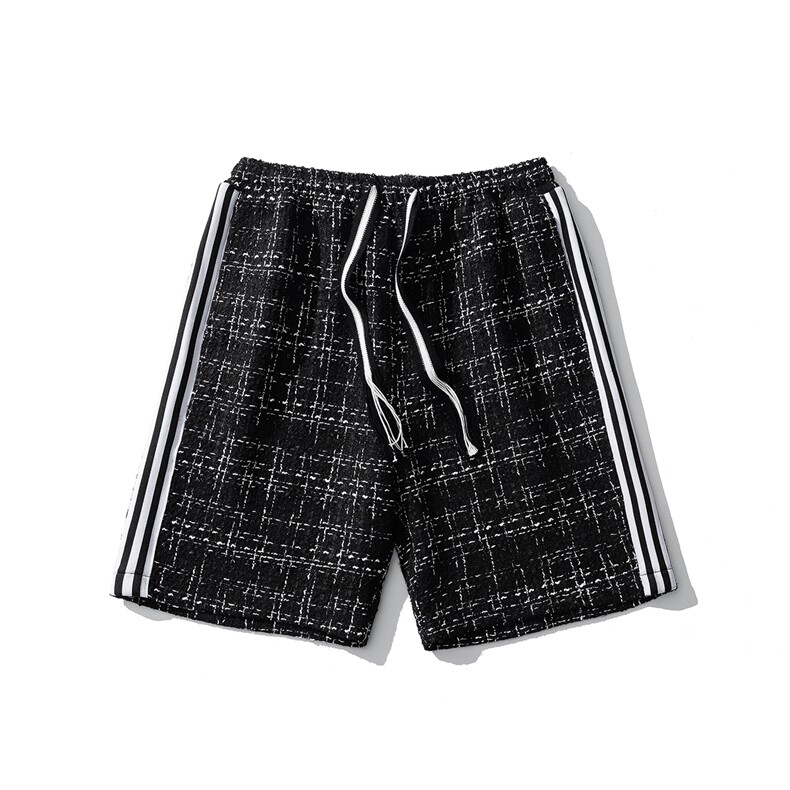 1白底短裤男大码M-5XL中性风男士中裤男潮流五分裤DK8797P40控59，男装牛仔裤，星座226-2