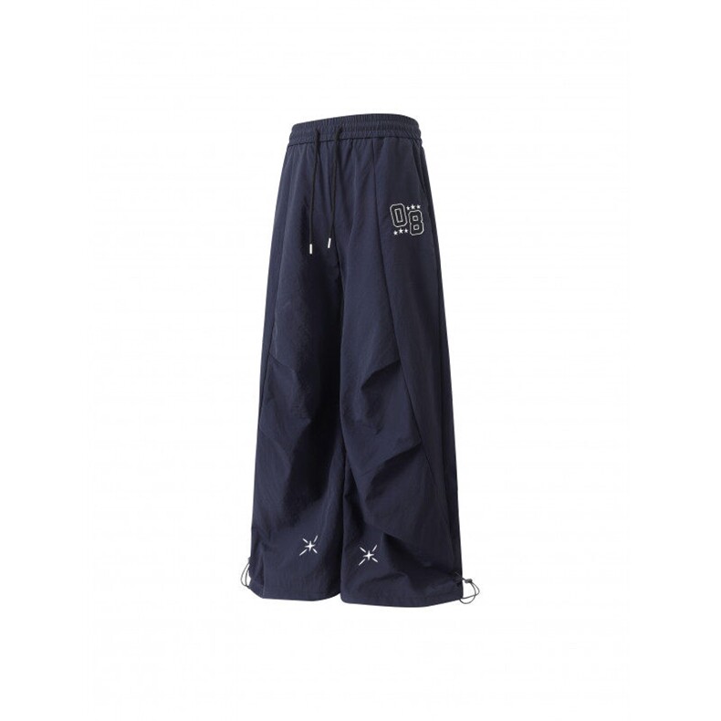 抖音品质夏季新款褶皱设计速干宽松休闲裤B315-K25564-特p35控68图片